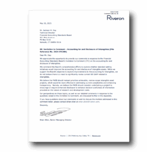 Comment Letter on FASB Proposed – Accounting for and Disclosure of Intangibles [File Reference No. 2024-ITC200]