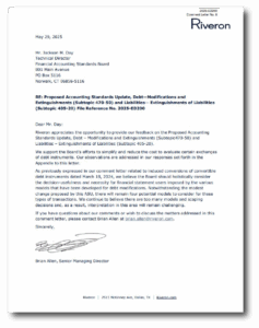 Comment Letter on FASB Proposed Accounting for Debt Exchanges Subtopics 470-50 and 405-20