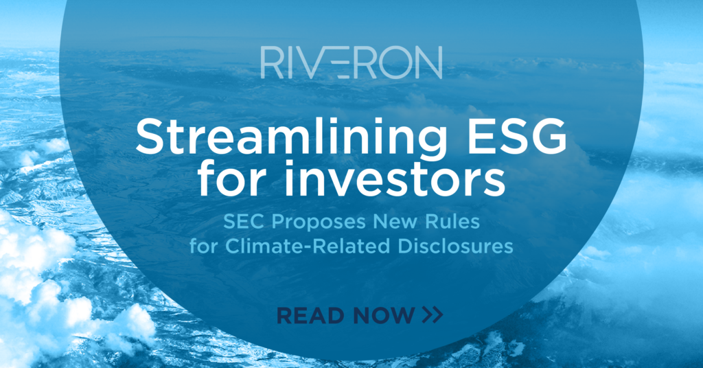 Streamlining ESG for Investors: SEC Proposes New Rules for Climate-Related Disclosures